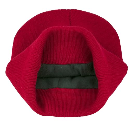 3M Thinsulate Women Men Unisex Knitted Thermal Winter Cap Casual Beanies - color: Red
