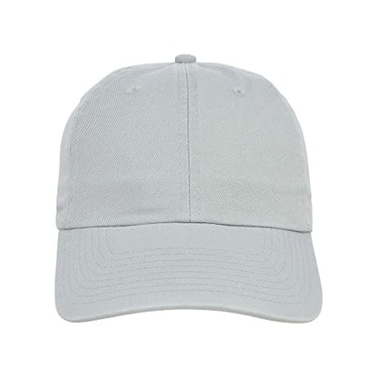 Lids Blank Baseline Dad Adjustable Strapback Hat - color: Light Grey