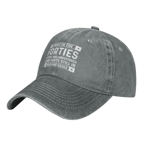 Built in Forties Original and Unrestored Some Parts Hat Women Dad Hat Trendy Hat - color: Gray