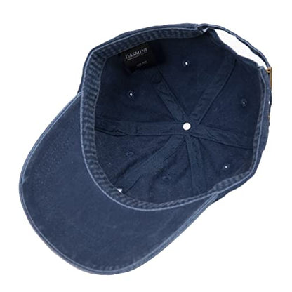 Dad Hat Baseball Cap Unisex Outdoor Unstructured Washed Soft Cotton Mountain Hat - color: Mountain, Navy Blue