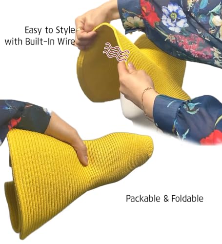 WITHMOONS womens Floppy - color: Yellow