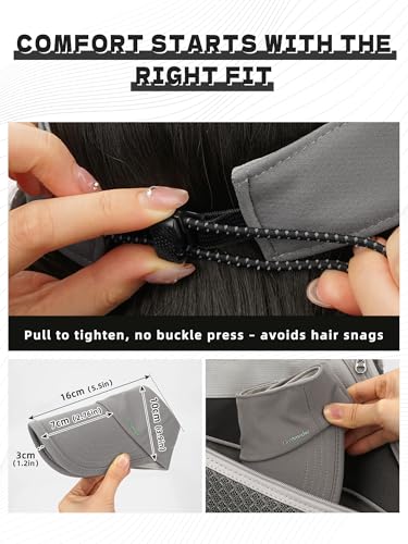 Sport Sun Visor Hat for Women and Men,Lightweight Cooling Sweatband Hat for Golf,Running,Tennis