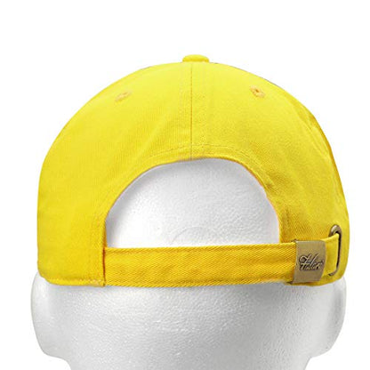 Falari Classic Baseball Cap Dad Hat 100% Cotton Soft Adjustable Size - color: Yellow