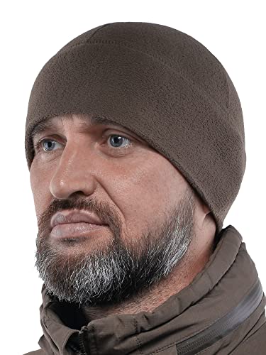 2SBR 2SABERS Warm Lightweight 170 Fleece Watch Cap - Men Women - Outdoor Skull Beanie Hat - color: Olive Green, size: Medium