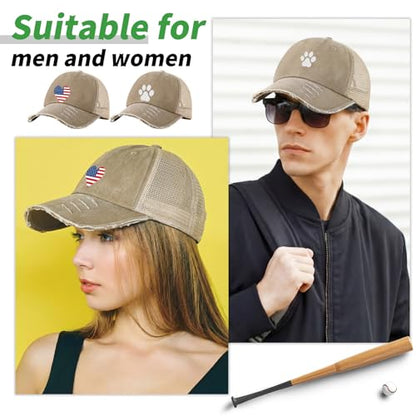 Suhine 24 Pcs Blank Trucker Hat Bulk,Unisex Baseball Cap - color: Khaki