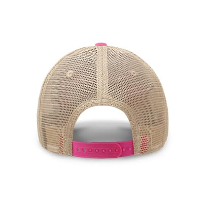 CHOK.LIDS Washed Trucker Hat Unstructured Distressed Pigment Dyed Cap - color: Tc102 Hot Pink