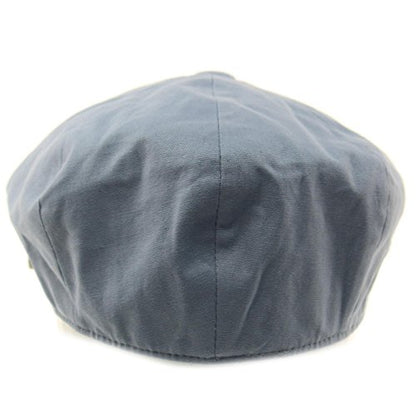 Men's 8 Panel Solid Plain 100% Cotton Snap Newsboy Drivers Cabbie Cap Hat,Indigo - color: Indigo, size: Medium
