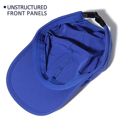 GADIEMKENSD Stretch Running Hat with Soft Brim, Quick Dry, Unstructured, Unisex-Adult - color: Blue
