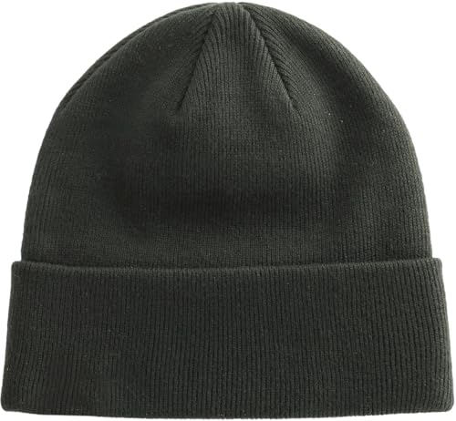 100% Cotton Beanie Hat Winter Hats Women Men Warm Knit Beanies - color: 1pcs Grey Green