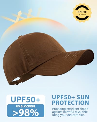 GADIEMKENSD Unstructured Baseball Cap Adjustable, Running Hat for Men Women, Cotton Dad Hat Plain for Outdoors Activities - color: Coyote Brown