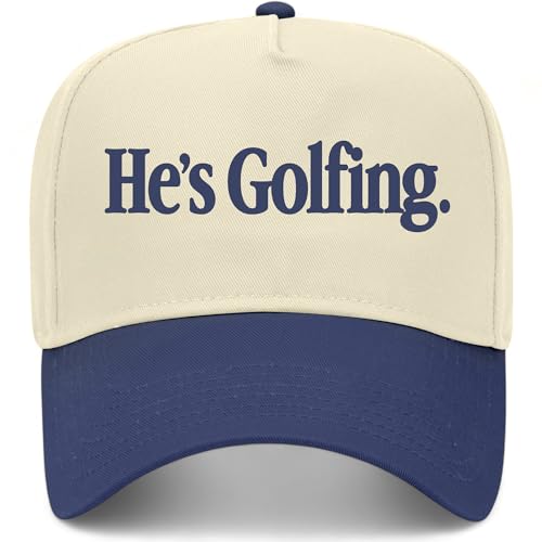 He's Golfing Hat - color: Navy/Natural