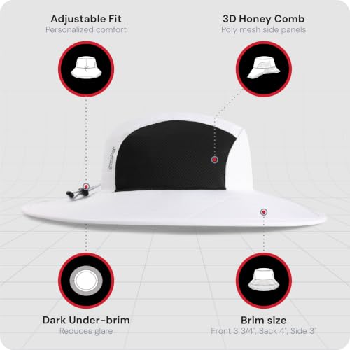 Imperial The Old Norse Watership Cooling Sun-Protection Hat - color: White/Black, size: Large-X-Large