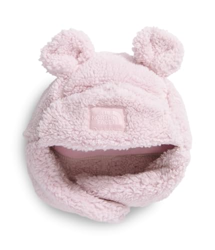 The North Face Kids' Trapper | Warm Winter Hat for Toddlers with Soft Fleece Lining, Cute Bear Ears & Cozy Earflaps - color: Pale Blossom, size: 12-24 Months
