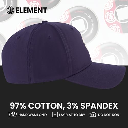 Element Unisex Adult Element Baseball Hat, Adult Flex Fit Active Sport Cap with Curved Brim - color: Navy