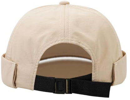 Brimless Hats Quick Drying Docker Caps Beanie Unisex - color: Khaki