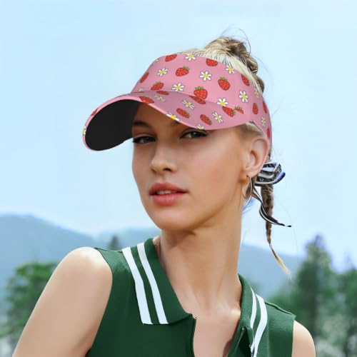 Leopard Print Sunscreen Visor Cap Adjustable Empty Top Athletic Beach Hat - color: 18
