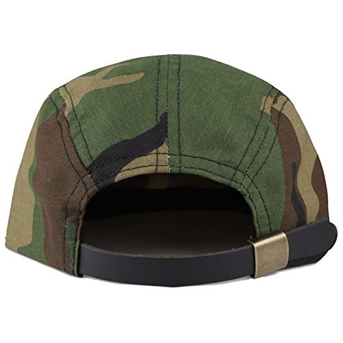 The Hat Depot Exclusive Made in USA Cotton 5 Panel Unstructured Outdoor Cap - color: Camo1