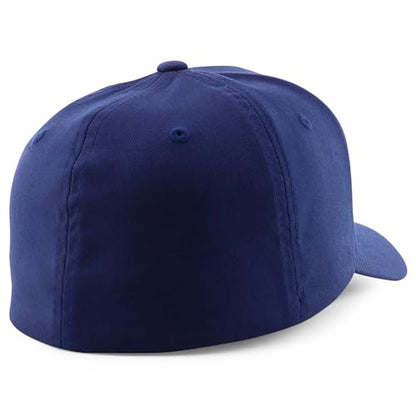 Armycrew 6 Panel Structured Stretch Fitted Baseball Cap from SM to 3XL - color: Navy, size: XX-Large