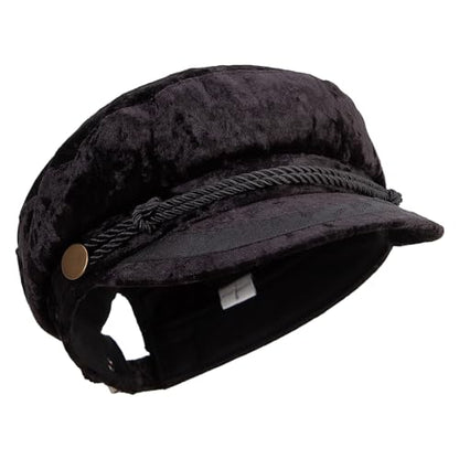 Jeanne Simmons Women's Crushed Velvet Sailor Hat - color: Black