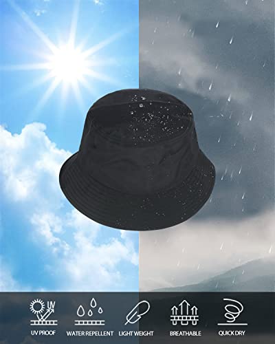 Zylioo XL XXL Bucket Hat for Big Heads, Quick Dry Travel Sun Hat with Strap - color: Burgundy, size: XX-Large-3X-Large
