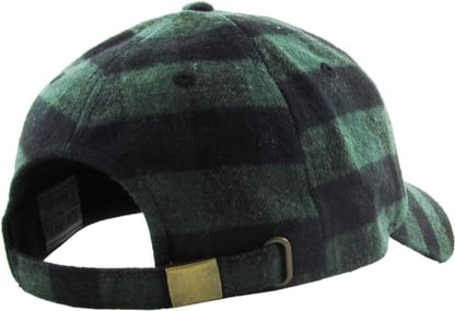 Lumberjack Plaid Aviator Trapper Hat Trooper Ear Flaps Ushanka Eskimo Cold - color: Dark Green Black Plaid