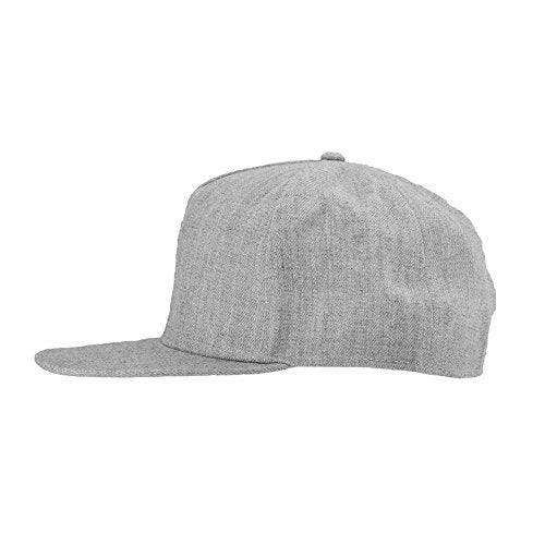 DALIX Premium Wool Blend Hat Flat Bill Cap Snapback Black Dark Gray Maroon Light - color: Light Gray