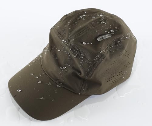 Home Prefer Mens Womens UPF50+ Quick Dry Sun Hat Lite UV Protection Hat Baseball Caps Golf Cycling Fishing Sports Running Hat - color: Army Green