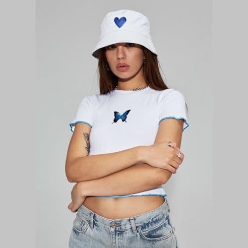 Bucket Hat for Men Women Funny Holiday Fishing Hat Cute Fisherman Cap - color: Flowers1