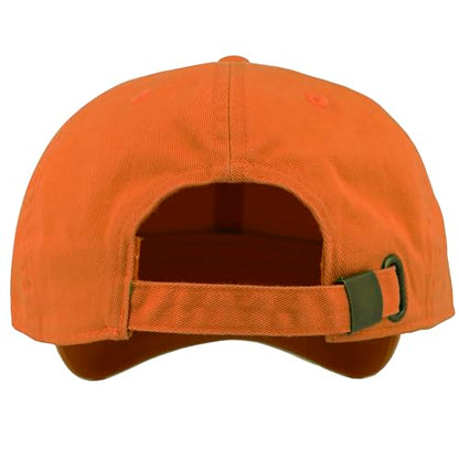 Gelante Baseball Cap Dad Hat 100% Cotton Polo Style Plain Blank Adjustable Size. - color: Orange