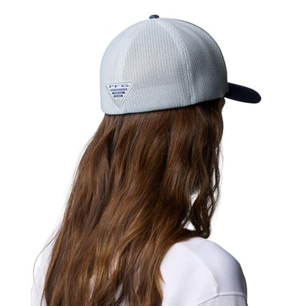 Columbia Unisex PFG Patch Mesh Ball Cap - color: Nocturnal/Cool Grey/Big Badge Tuna, size: Small-Medium