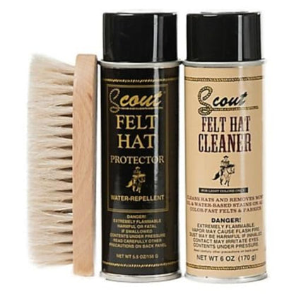 Scout Boot Care Mens MF Scout Felt Hat Care Kit for Light Colors