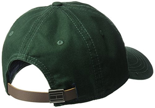 Tommy Hilfiger Men's Cotton Logo Adjustable Baseball Cap - color: Pine Grove