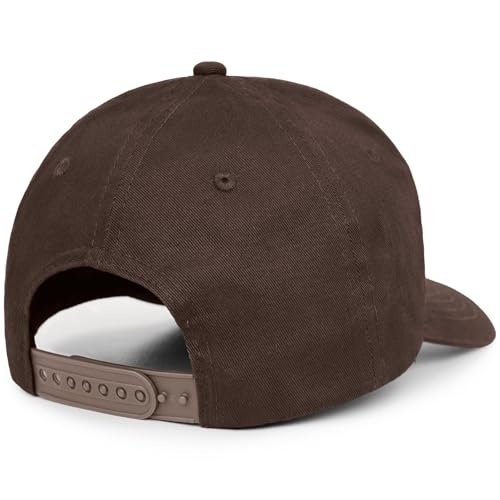 American Flag Baseball Cap for Men Women, Flag Embroidery & Adjustable Fit - color: Coffee