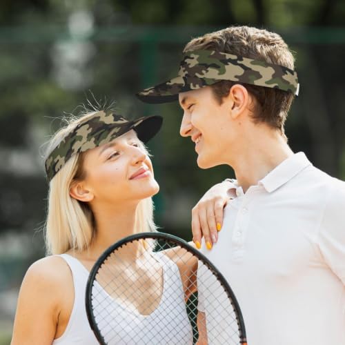 Leopard Print Sunscreen Visor Cap Adjustable Empty Top Athletic Beach Hat - color: 14
