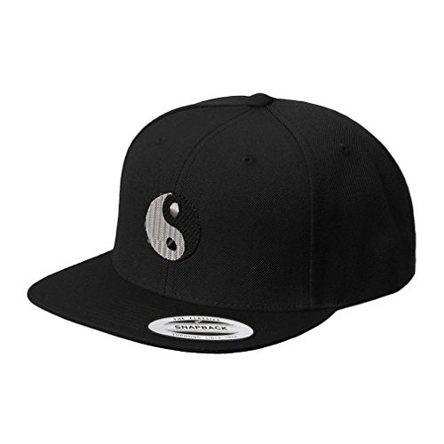 Custom Flat Brim Snapback Cap Cross Black Faith Jesus Christ Christian - color: Black
