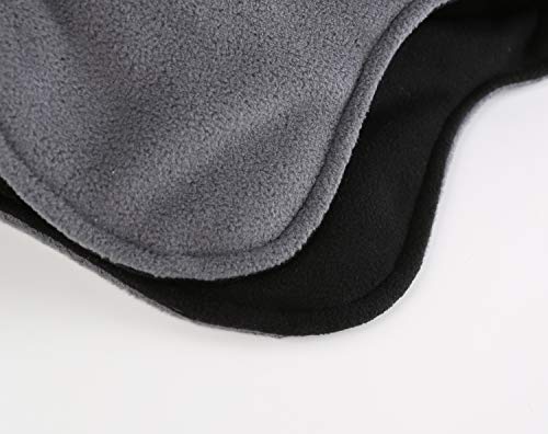 Home Prefer Mens Womens Warm Fleece Beanie Earflap Winter Hat Outdoor Winter Cap - color: Light Gray