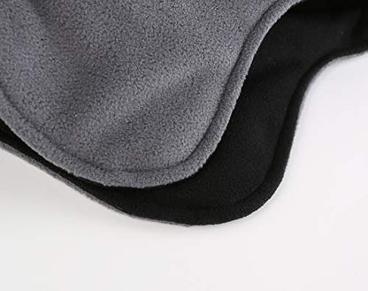 Home Prefer Mens Womens Warm Fleece Beanie Earflap Winter Hat Outdoor Winter Cap - color: Light Gray