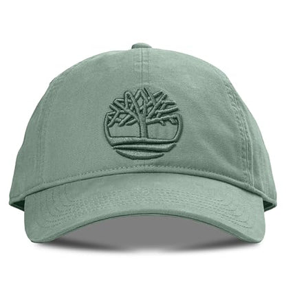 Timberland Soundview Baseball Cap for Boys 7-14, Cotton Canvas, Adjustable, Lightweight & Durable, One Size - color: Green Bay (Light Green)