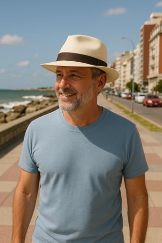 Gamboa Hatbands for Panama Hat Ribbon Hatband Cowboy Hats - color: Dark Brown, size: X-Large