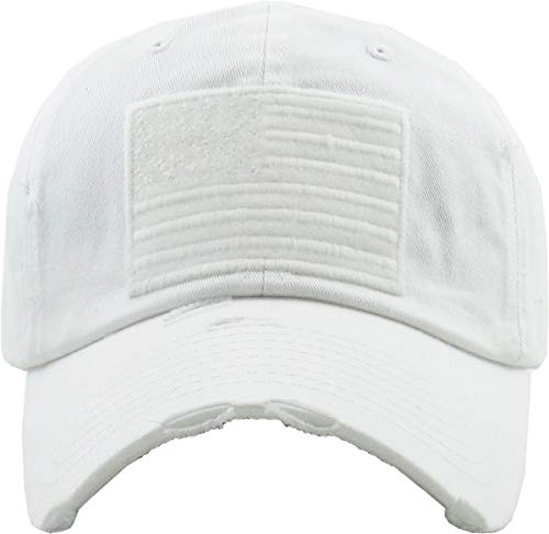 KBETHOS Flag USA America Military Thin Blue Line Thin Red Line Vintage Distressed Baseball Cap Dad Hat Unisex Adjustable… - color: White Tactical Operator Classic