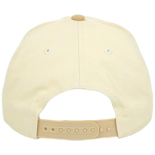 E BY ELIDAN New York Trucker Snapback Hat 3D Embroidered Baseball Cap - color: Cream Khaki