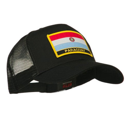 e4Hats.com South America Flag Letter Patched Mesh Cap - color: Paraguay