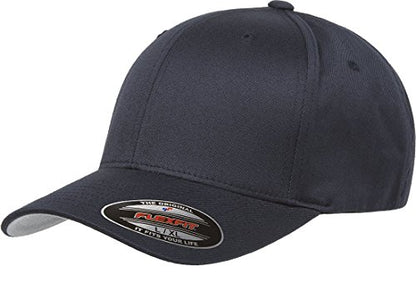 Flexfit Men's Athletic Baseball Fitted Cap - color: Dark Navy, size: XX-Large