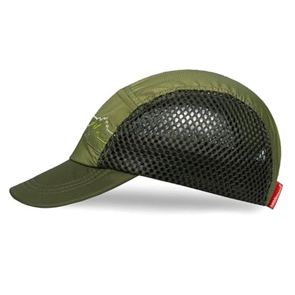 Headsweats Performance Crusher Hat - color: Olive/Mountains