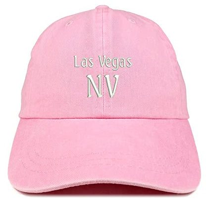 Trendy Apparel Shop Las Vegas NV Embroidered Pigment Dyed Washed Baseball Cap - color: Pink