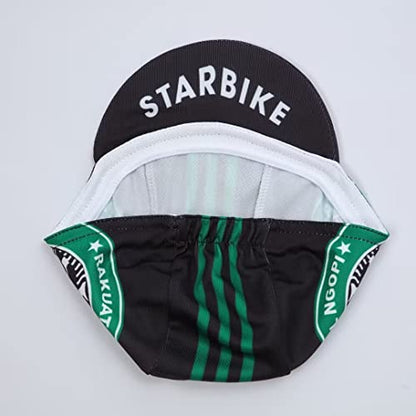 Funny Cycling Cap - Polyester Cycling Hat-Under Helmet - Cycling Helmet Liner Breathable&Sweat Uptake - color: Bk