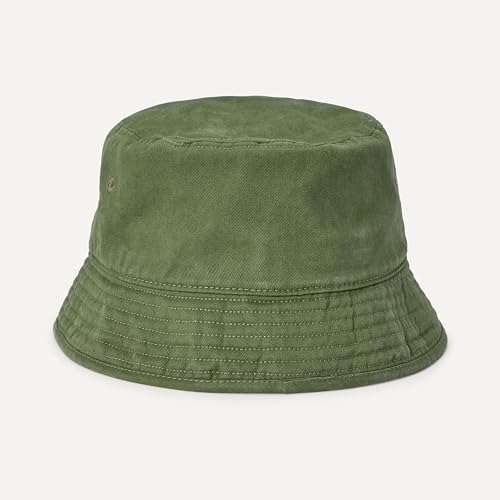 Amazon Essentials Men's Washed Cotton Canvas Bucket Hat - color: Olive, size: Large-X-Large
