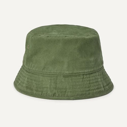 Amazon Essentials Men's Washed Cotton Canvas Bucket Hat - color: Olive, size: Large-X-Large