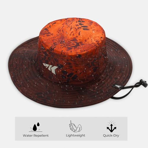 KastKing Sol Armis UPF 50 Boonie Hat for Sun Protection,Men Women - color: Prym1 Blaze Faded