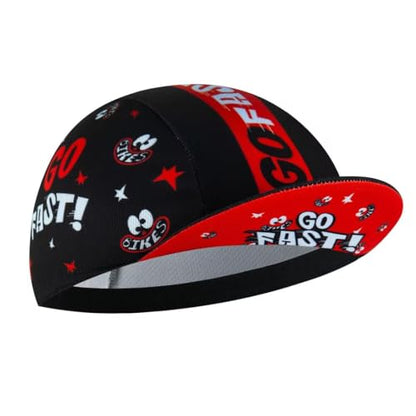 Cycling Cap for Man and Woman Cycling Hat Under Helmet-Polyester Breathable Sweat Absorbent - color: Go-1